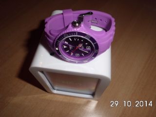 Neo Watch Armbanduhr Kunststoff & Silikonband.  Violett Bild