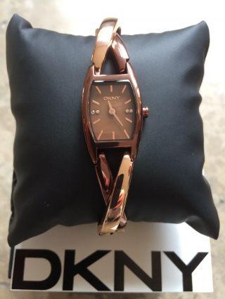 Dkny Damenuhr Ny8439 Braun Rosé Gold Rosegold Armbanduhr Damen Bild
