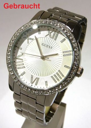 Guess W0329l1 Allure Damen Armbanduhr Quarzwerk Damenuhr Uhr Edelstahlgehäuse Xl Bild