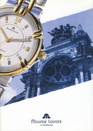 Uhren - Maurice Locroix Katalog,  Armbanduhren,  M Beil.  Preisliste 1995/96 Bild