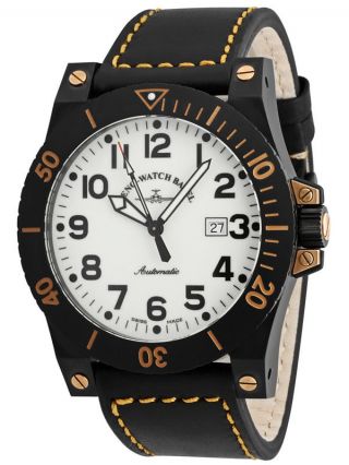 Zeno - Watch Basel Strong Man Lumi Automatic Date 8095 - Bk - S9 Bild
