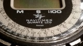 Vintage Breitling Navitimer 9416 Quartz Lcd Top Bild