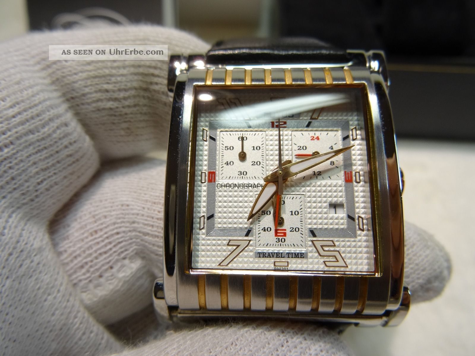 Lotus Travel Time Herrenarmbanduhr Mit Datum - Chronograph - 2te Zeitzohne Armbanduhren Bild