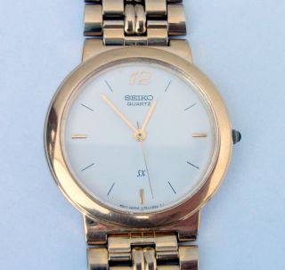 Seiko Sx Gold Wasserdicht Herrenuhr Armbanduhr Uhr Sammleruhr Bild