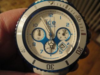 Ice Watch Chrono Party Weiß Blau Cuacao Ch.  Wbe.  Bb.  S.  13 Armbanduhr Uhr Bild