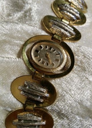 Bellana 17 Rubis Gold Plated Damen Armbanduhr (eisenbahner Uhr) Blattvergoldet Bild
