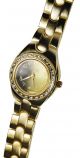 Damenuhregold Luxus Strass Damenuhr Goldene Armbanduhr Bicolor D.  G.  U. Armbanduhren Bild 1
