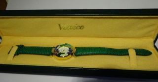 Schöne Uhr Im Venezianischen Millefiori - Design,  Grün Bild