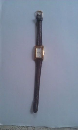 Armbanduhr Für Damen Mit Braunem Armband Analog Bild