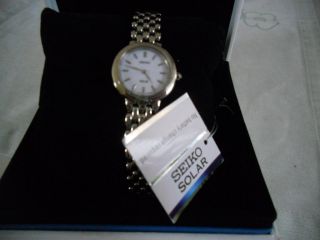 Seiko Solar Armbanduhr Mit Etikett Bild