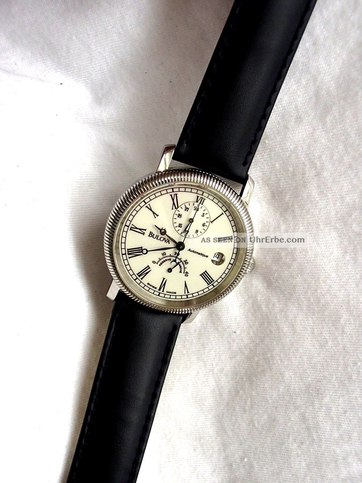 Bulova Herren / Damenuhr Eta 2892/ 2 - Automatik Edelstahl 21 Jewels Mit Box Armbanduhren Bild