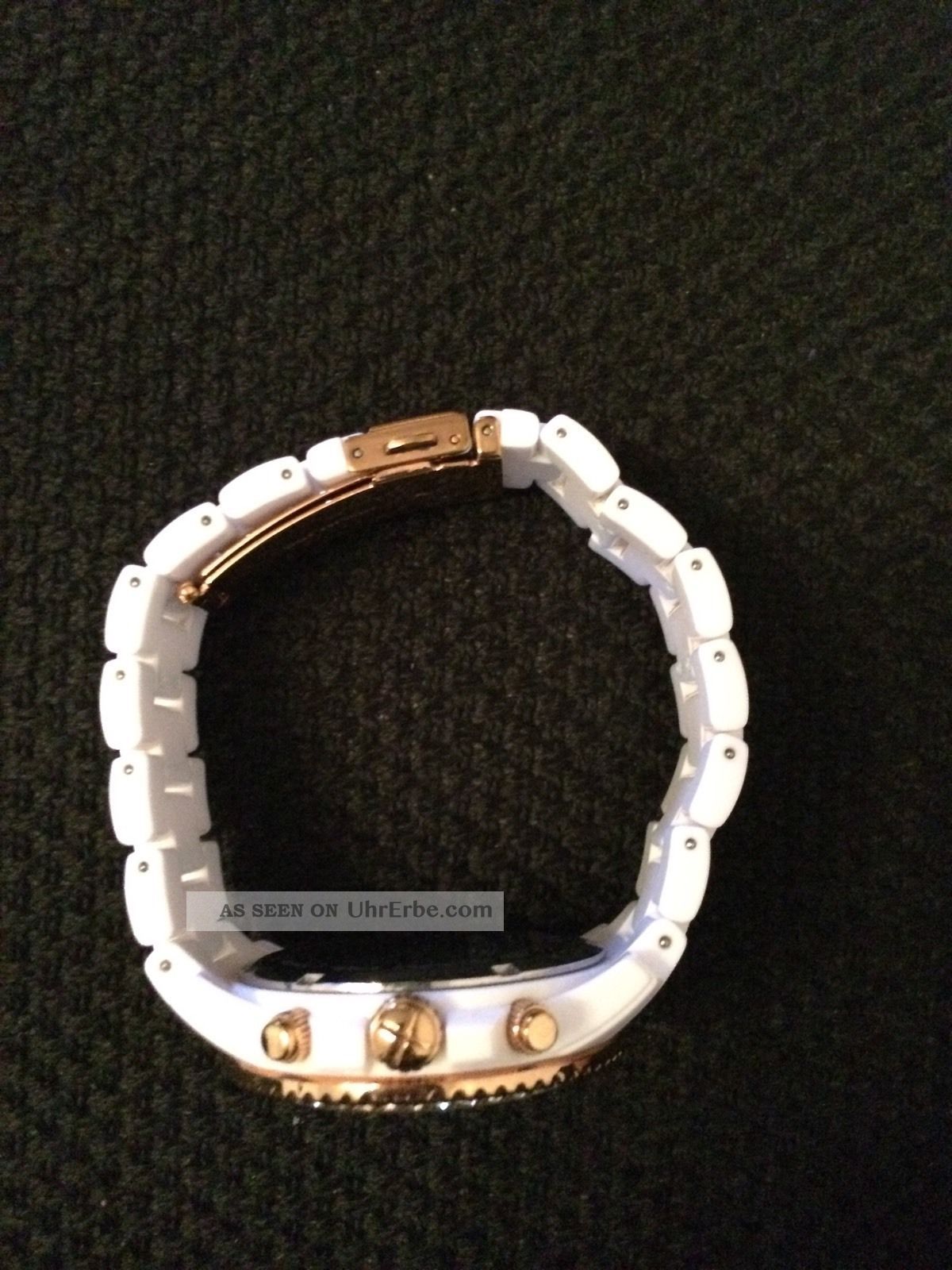 Fossil Uhr Damen Weiss/gold