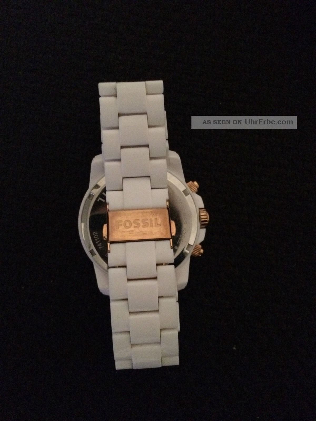 Fossil Uhr Damen Weiss/gold