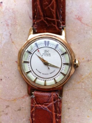 Anker Ek 21 Rubis Mit Hb 120 Uhrwerk Vintage Watch Bild