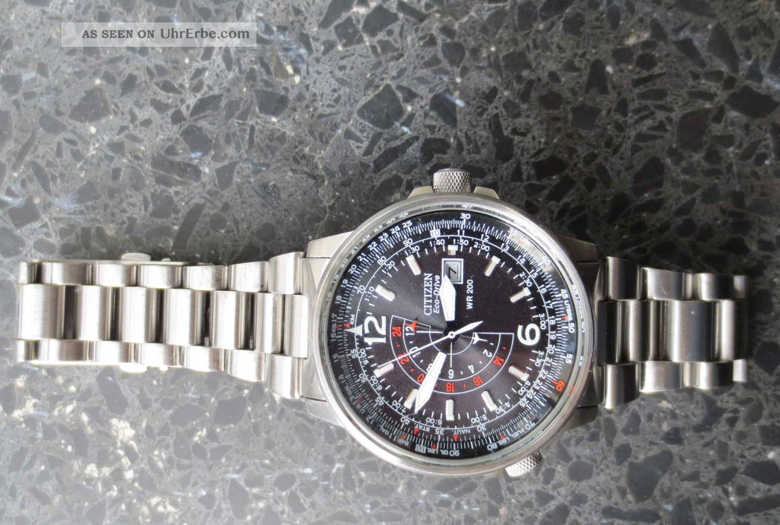 Citizen Promaster Skyhawk A-T Chronograph GMT Eco-Drive Blue Dial Men's
