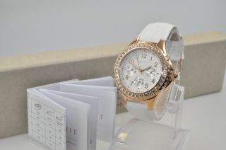 Esprit Es106622002 Benicia Rose Gold White Damenuhr Tagesanzeige Uhr Uvp 149,  00€ Bild