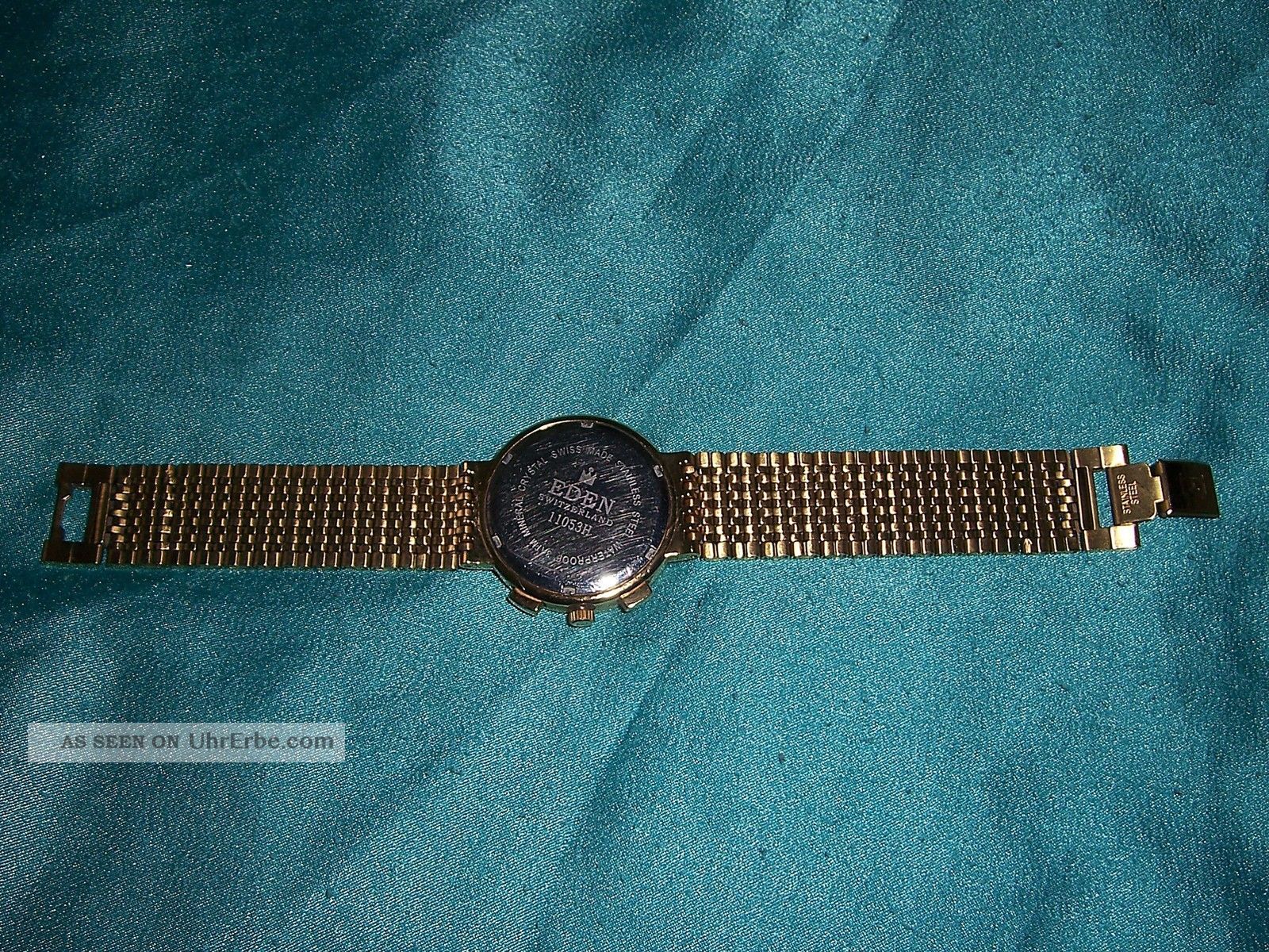 Armbanduhr Eden Switzerland 11053h, Datum, Monats & Mondphasenuhr