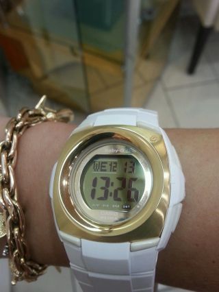 Armbanduhr Casio Baby G Gold Weiß Top Moder Bild