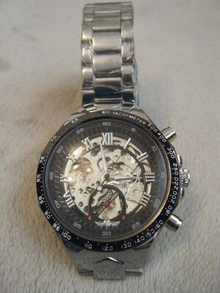 Uhr Armbanduhr Schwere Xl Automatikuhr Skelettdesign Bild