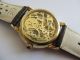 Schöne Dugena Skelett Armbanduhr Unisex Schweiz Quarz Gold Armbanduhren Bild 1
