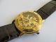 Schöne Dugena Skelett Armbanduhr Unisex Schweiz Quarz Gold Armbanduhren Bild 2