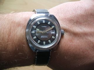Uhr Sammlung Alte Timex Handaufzug Herren Armbanduhr An Bastler Bild