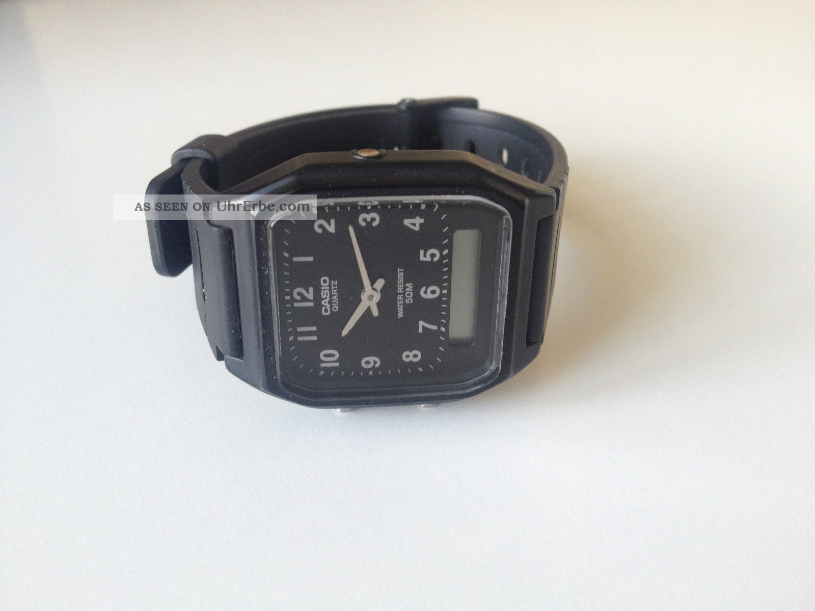 Casio Uhr Aw - 48h / Herrenarmbanduhr Analog/digital Quarz,  Schwarz Armbanduhren Bild