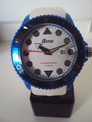 Itime Orologi Albatros Al4404 Blau (weiß Armbanduhr Ovp Uvp 79€ Bild
