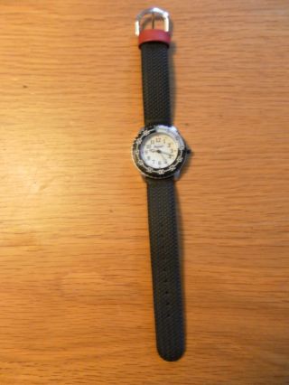 Schöne Armbanduhr Scout Schwarzes Band Neuwertig Batterie Bild