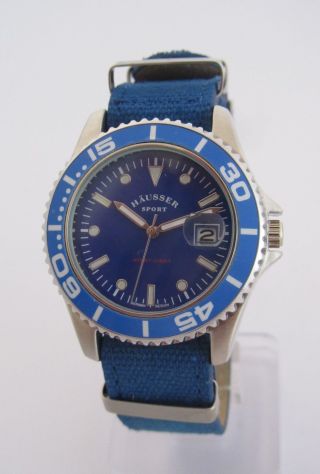 Häusser Sport Armbanduhr / Blau / Textilband / Quarz / Unisex / Bild