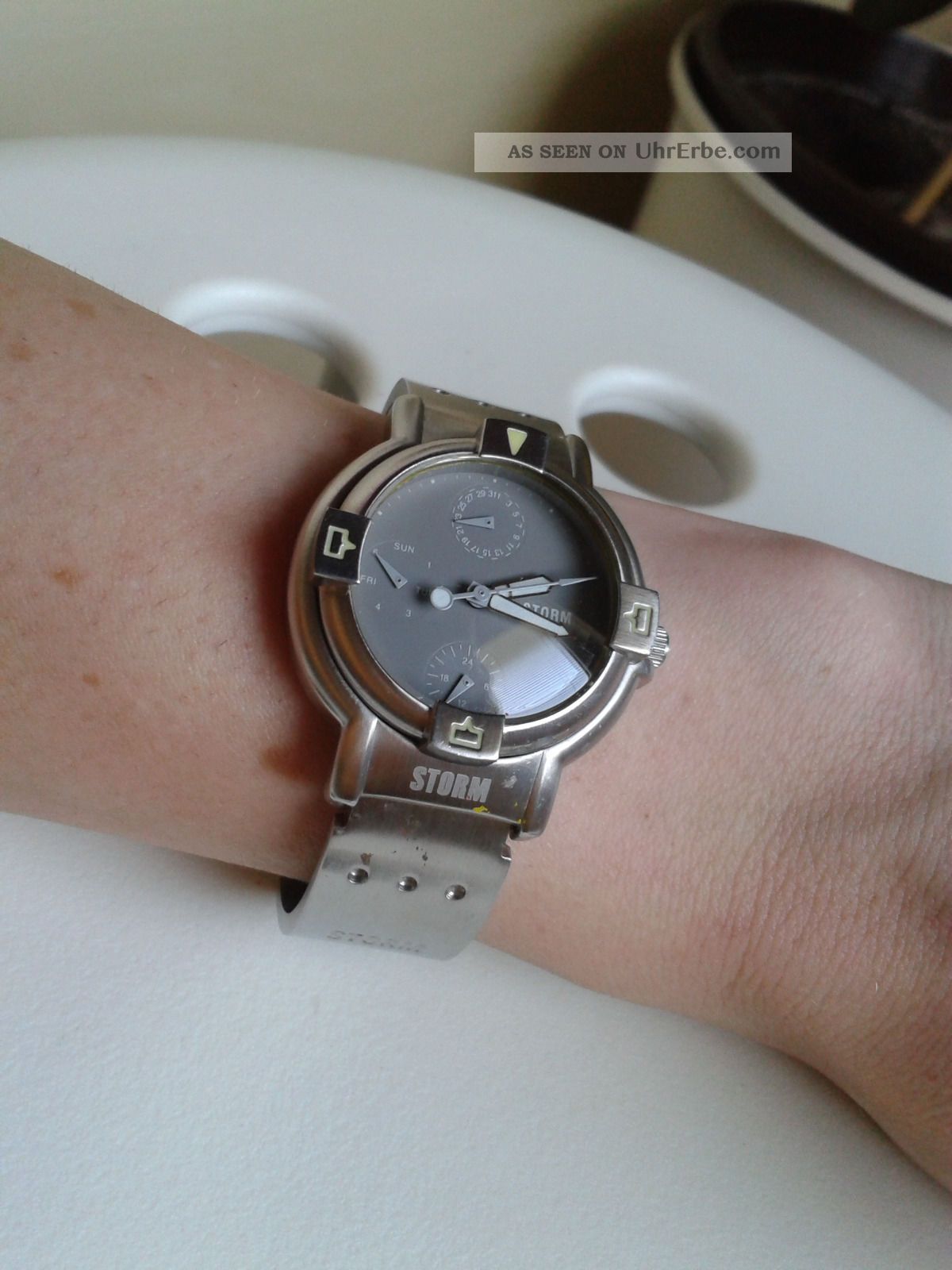 Storm Chronograph Damenuhr Edelstahl Silber Gliederarmband