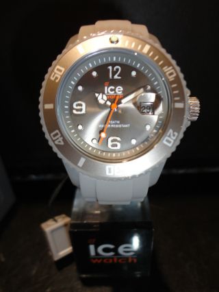 Ice Watch Sw.  Tau.  U.  S.  12 Herren Uhr Damen Unisex Taupe Grey Bild