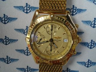Breitling Chronomat Windrider Ref.  K13050.  1 Massiv Gold 750/18k Box & Papieren Bild