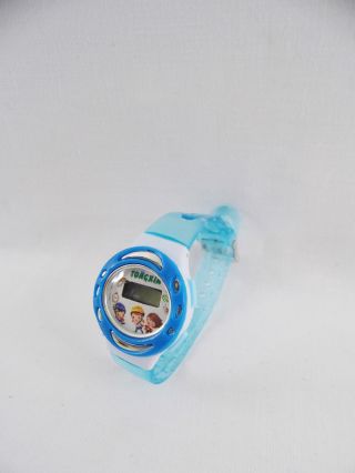 Armbanduhr (für Kinder),  Digital,  Kunststoffarmband (hellblau,  Transparent), Bild