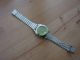 Uhr Damen Quarz Silber - Grün Läuft Einwandfrei Armbanduhren Bild 2
