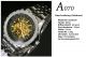 Jaragar Herrenuhr Automatik Edelstahl Armband Silber Mechanisch Skelett Armbanduhren Bild 2