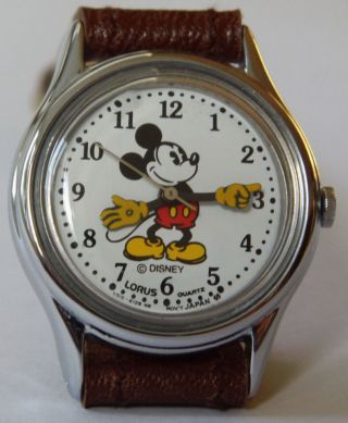 Vintage Disney Mickey Mouse Armbanduhr Sammler RaritÄt Arme Als Zeiger Bild