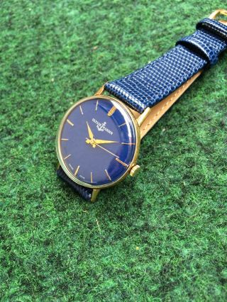 Herrenuhr Ulysse Nardin Uhr Handaufzug Valjoux 72 - 4 Vintage Watch Swiss Militär Bild