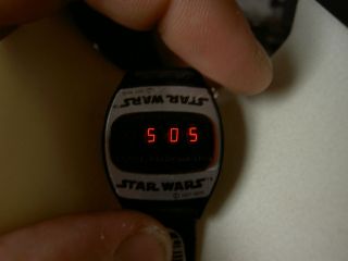 Achtung Rare Star Wars Vintage Led Watch Digital Texas Instruments Orig.  1977 Bild