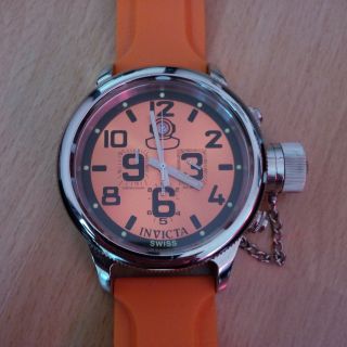 Invicta Mens Russian Diver Signature Swiss Chronograph Orange Watch 1346 Bild
