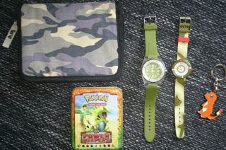 Flik Flak Uhr,  Kinderuhr,  Pokemon,  Federtasche,  Flik - Flak Swiss Made,  Cassisi Bild