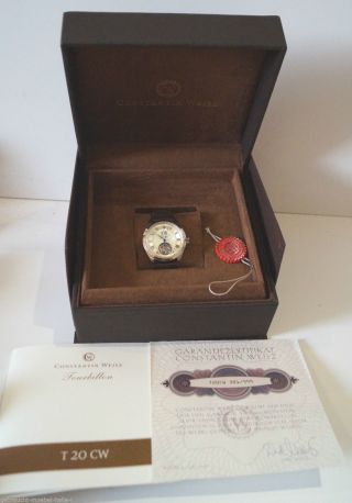 Constantin Weisz Tourbillon Chronograf Armbanduhr T20cw Limitiert 999 & Ov Bild