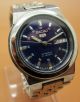 Seiko 5 Mechanische Automatik Uhr 7s26 - 01r0 Datum&taganzeige Blauer Ziffernblatt Armbanduhren Bild 2