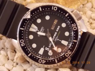 Vintage Seiko Diver 7002 - 700j A1 Modified Scubapro Sn:171163 Bild