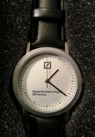 Armbanduhr Echtes Leder Logo Deutsche Bank 24,  5 Cm Lang D Ca.  3 Cm Bild