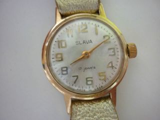 Damen Armbanduhr Slava Handaufzug,  Läuft,  Sammler Bild
