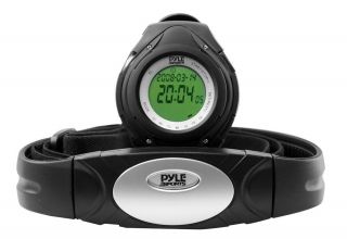 Pyle Sport Stoppuhr Wireless Sendegurt Alarm Kalorien Herzfrequenz Wasserfest Bild