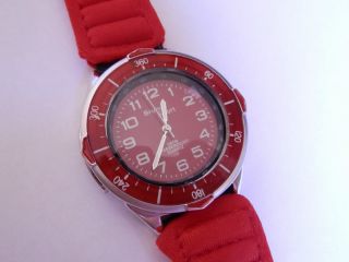 25 X Bruns Sport Armbanduhr Edelstahl 5 Atm Wasserfest Rot Ohne Batterie Bild