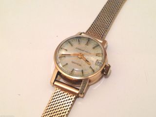 Eterna Matic Sahida 585 Pure Gold Uhr - Watch 15 Unilever 25 Jewels Swiss Bild