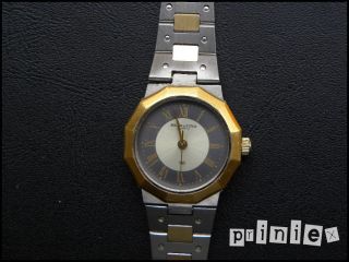 Solvil Et Titus Damen Armbanduhr 22mm Edelstahl Vergoldet Matt Bicolor Armband Bild